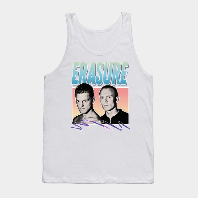 Erasure - 80s Styled Aesthetic Retro Design Tank Top by DankFutura